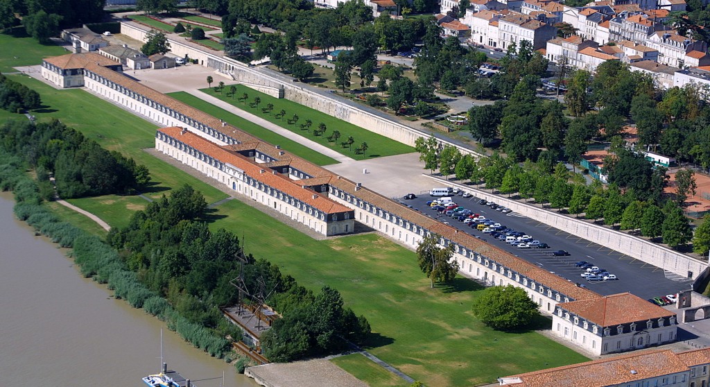 Vu aériennes de la Corderie Royale de Rochefort 